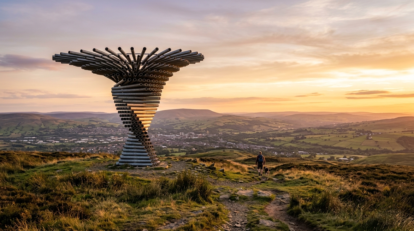 The Singing Ringing Tree Panopticon on Crown Point, Burnley